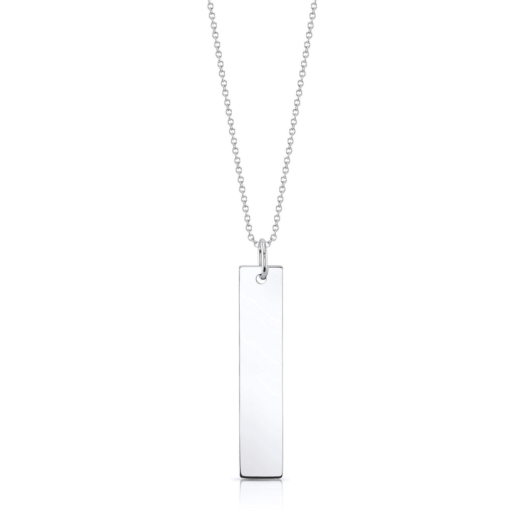 Engravable Vertical Bar Pendant (Medium)