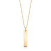 Engravable Vertical Bar Pendant (Small)